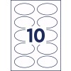 Zelfklevende ovale naambadges J4882-20 85 x 50 mm