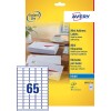 Mini etiketten J8651-10 Inhoud: 650 Etiketten / 10 Vellen